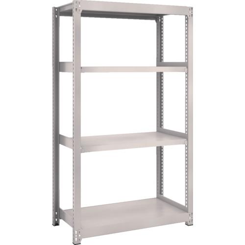 トラスコ中山 ＴＲＵＳＣＯ Ｍ２型軽中量棚 ８６０Ｘ４５０ＸＨ１５００ ４段 単体 ネオグレー M2-5344 NG(ネオグレー)