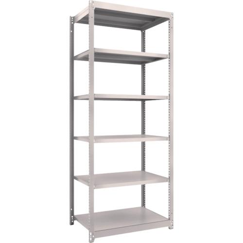トラスコ中山 ＴＲＵＳＣＯ Ｍ１．５型軽中量棚 ８６０Ｘ５９５Ｘ２１００ ６段 単体 ネオグレー M1.5-7366 NG(ネオグレー)