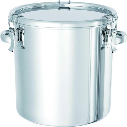 日東金属工業 日東 ステンレスタンク テーパー付キャッチクリップ式密閉タンク（フタ付）１５Ｌ TP-CTH-27 (SUS304 15L)