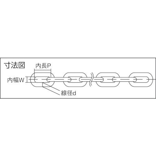 ニッサチェイン 鉄ユニクロリンクＣタイプ ２．６ｍｍＸ３０Ｍ IL26 UC  【756-1261】｜n-nishiki｜02