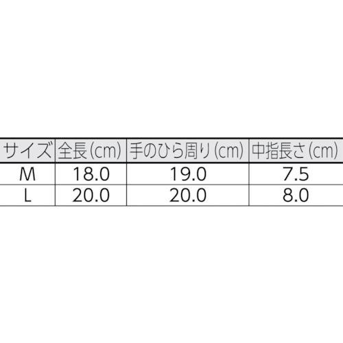 福徳 すべり止め手袋 てくびショート薄手 スベリドメ付 ホワイト Ｌ ５双組 370-5P-L  【787-1163】｜n-nishiki｜02