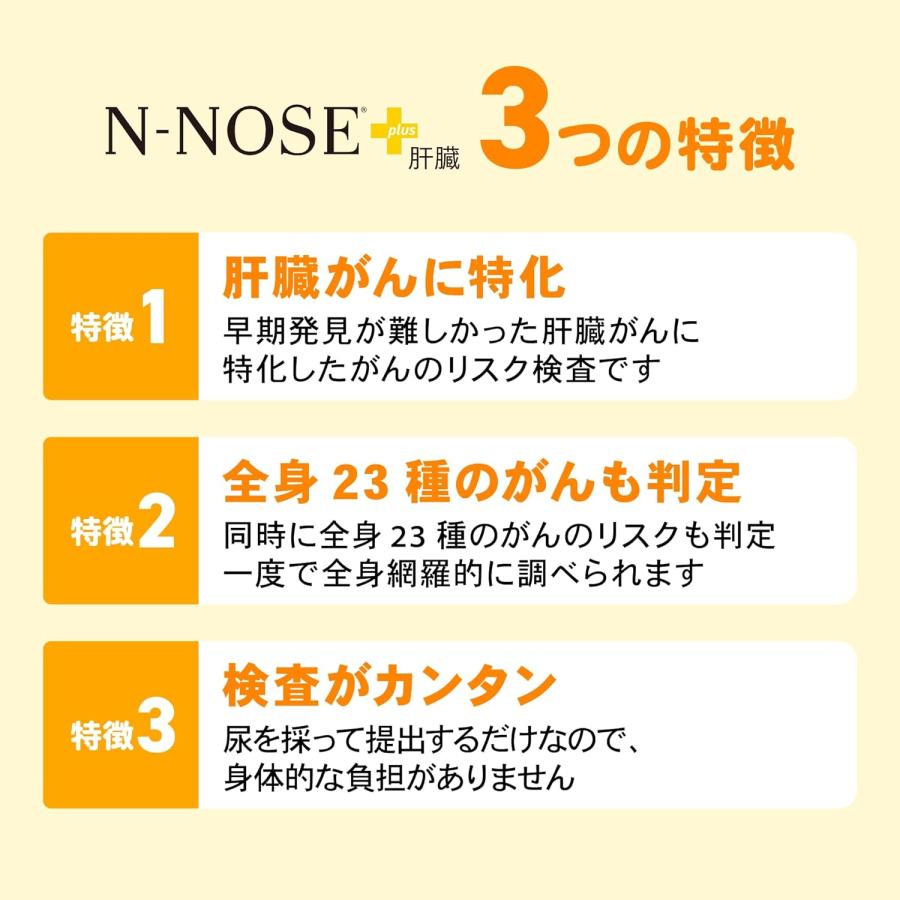 肝臓＋23種】N-NOSE エヌノーズ plus 肝臓 臓がんリスクを判定 全身23