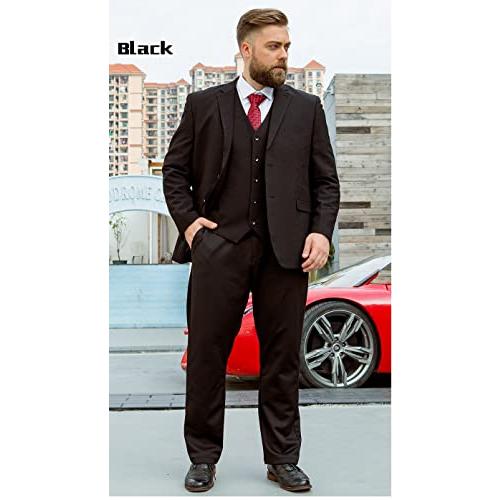 Evrsutu] メンズ スーツ 大きいサイズ ビジネス無地 おしゃれ 定番