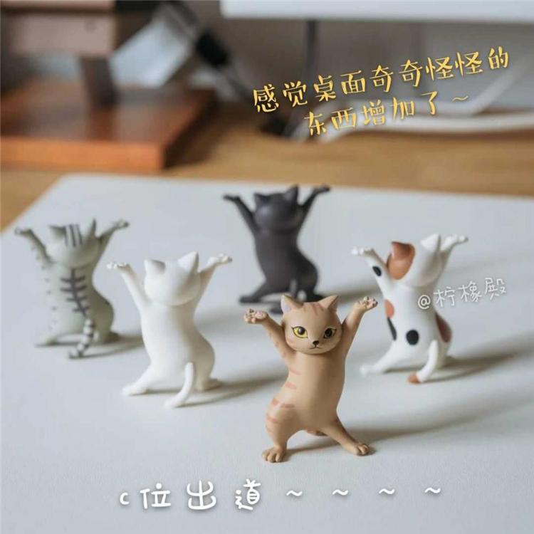 猫5点セット ペン立て ペンスタンド 面白かわいい 猫5点セット 雑貨 インスタ映え 収納 デスク用品 オフィス 在宅勤務 インテリア 文房具