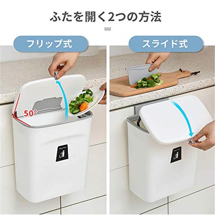 高価値セリー 壁掛けゴミ箱 アイデア 商品 蓋付き 蓋つき おしゃれ スリム キッチン ぶら下げ 三角コーナー ごみ箱 ダストボックス 生ごみ 母の日 3色 送料無料 Supplystudies Com