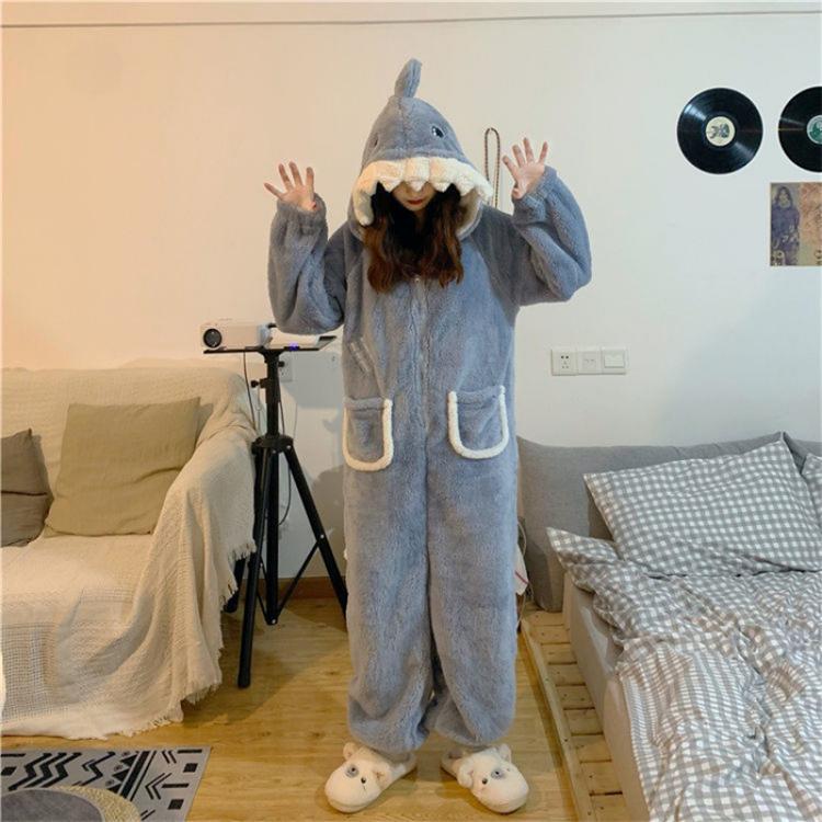 注目ショップ ブランドのギフト パジャマ レディース ルームウェア 冬 もこもこワンピース 寝巻き かわいい 恐竜 動物 帽子付き パジャマ 女性用 ふわふわ ふわもこ 裏起 パジャマ カラー A Www We Job Com