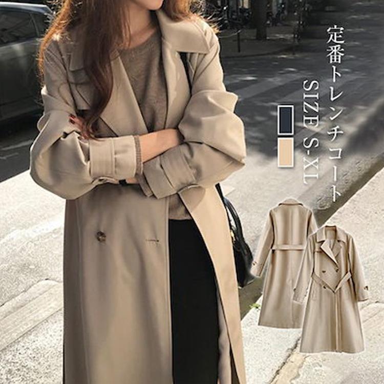 トレンチコート スプリングコート レディース ランキングtop5 秋服 春 Aライン ロングコート ロング 着痩せ 40代 春物 韓国風 ベルト付き 着痩 オシャレ アウター