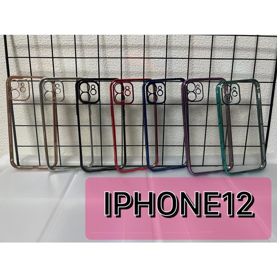 シンプルメタリックメッキベゼルｉＰｈｏｎｅ ケース　iPhone14/シリーズ13シリーズ/12シリーズ各種対応 アイフォン ケース｜n-palanet｜15