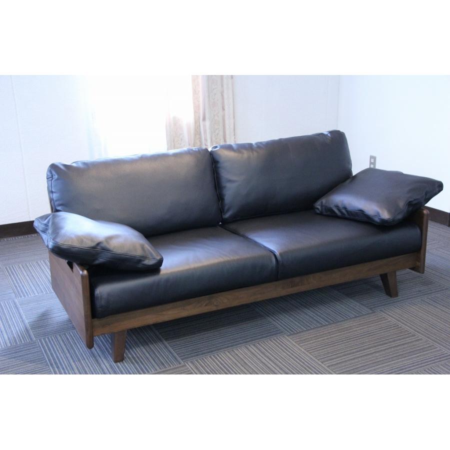 本革張りソファー 木肘 ウッドフレーム ウォールナット オーク ブラック ホワイト 170幅 2 5人掛け Sofa Rose インテリアショップ N Plaza 通販 Yahoo ショッピング