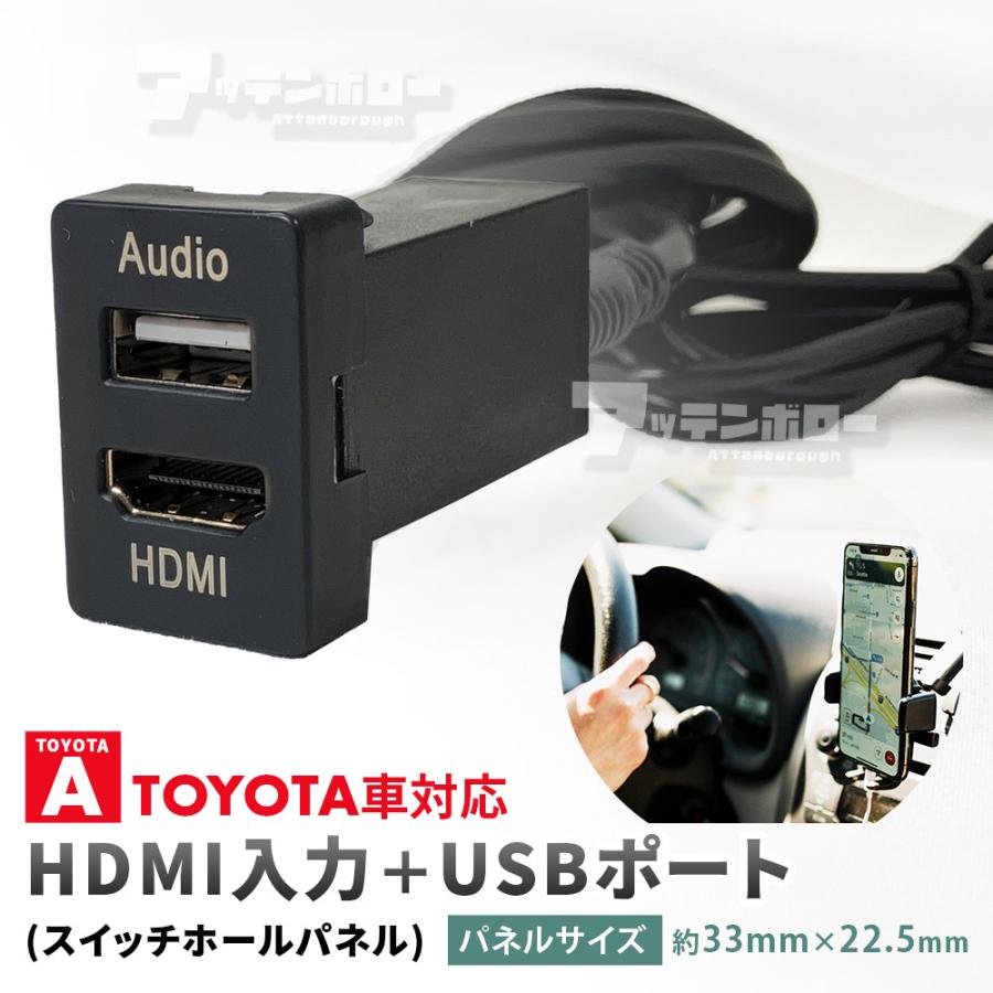 トヨタ（TOYOTA） USB ポート HDMI ポート スイッチホールパネル