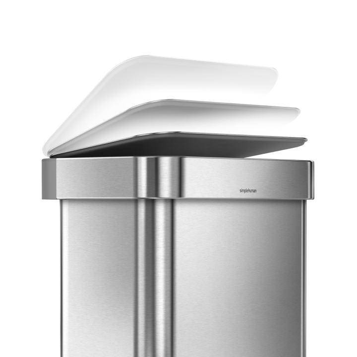 シンプルヒューマン レクタンギュラーステップカン 30L シルバー バタフライステップカン 30L シルバー simplehuman（シンプル