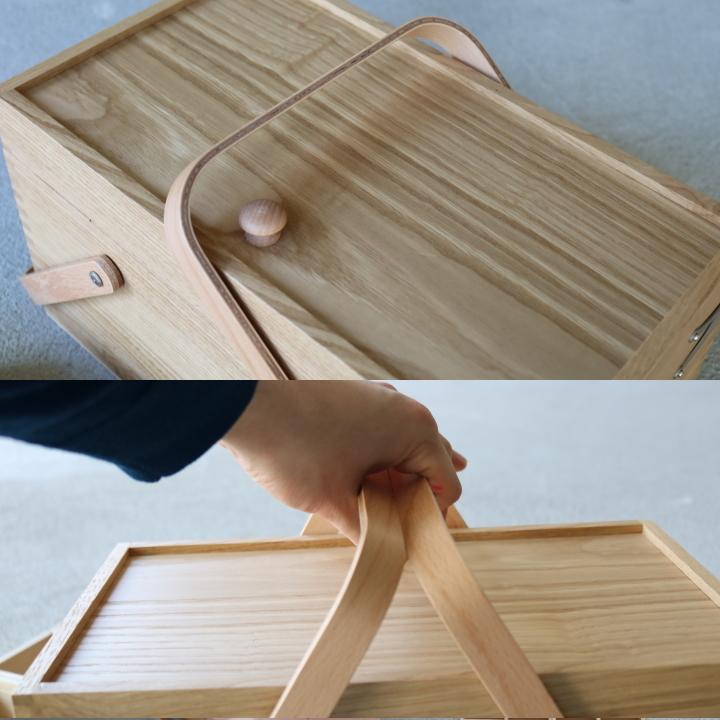 栗のソーイングボックス ) 倉敷意匠 裁縫箱 刺繍 編み物 手芸 パッチ