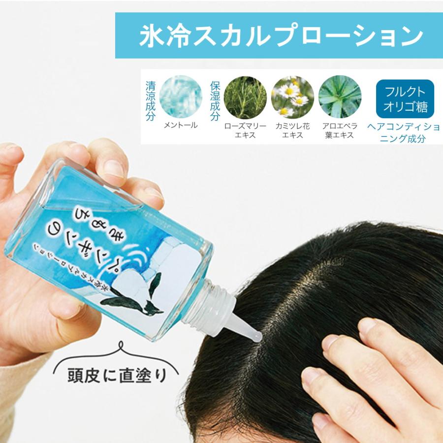 ペンギン・シロクマのキモチ 氷冷スカルプローション ) 冷感 清涼 夏用