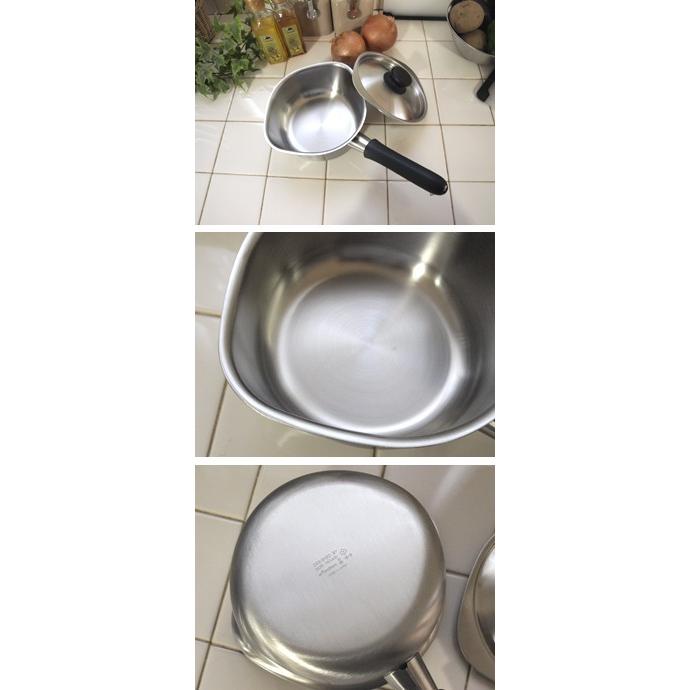 柳宗理 在庫限り ステンレスミルクパン フタ付（つや消し） : ラフィネ