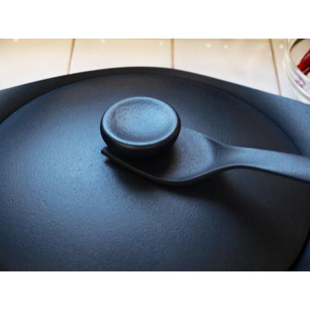 柳宗理 在庫限り 南部鉄器 鉄鍋浅型（鉄器蓋・ハンドル付）22cm IH対応