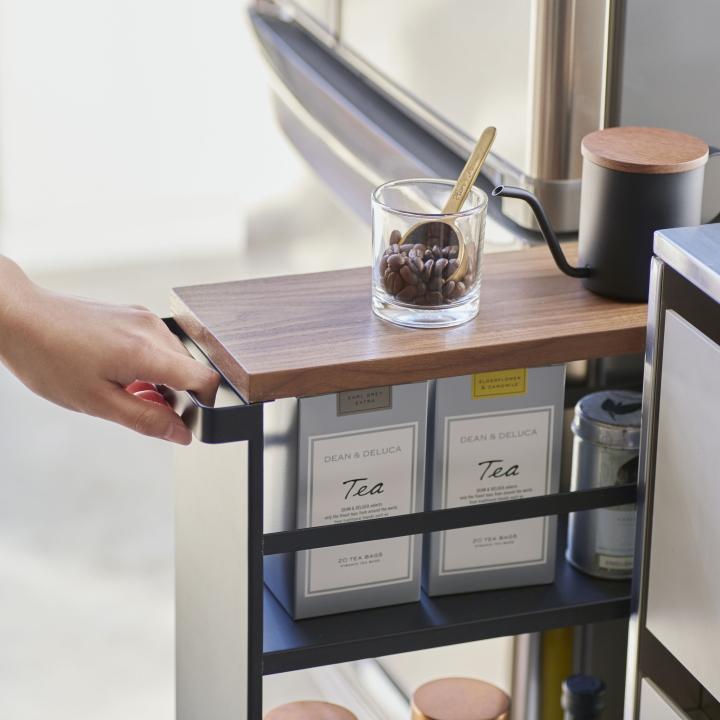 山崎実業 ( ハンドル付き スリムワゴン タワー ブラック tower タワー