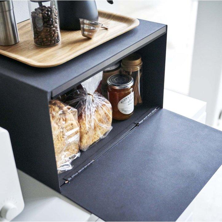 【LISA】ブレッドケース ブラック 山崎実業 tower 4353 Amazon.co.jp: 山崎実業(Yamazaki) 【 完成品 】 ブレッドケース