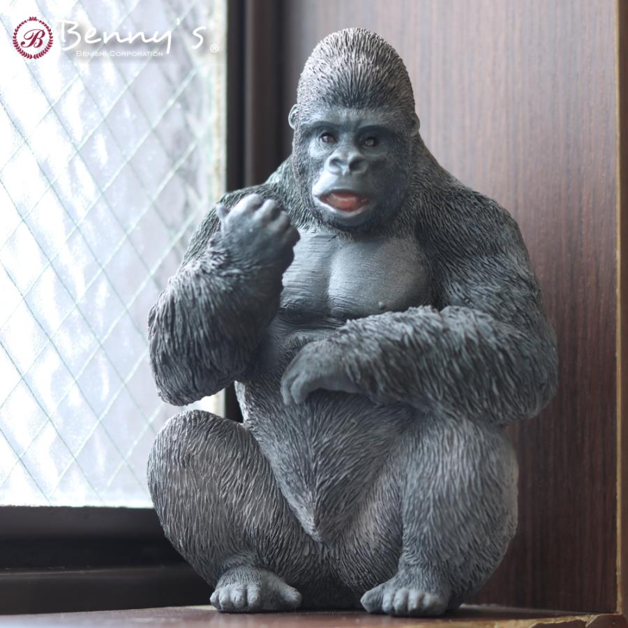 ポイント10倍)( ゴリラぐー サムズアップ ゴリラ ) 紅石 スマホ 置き物