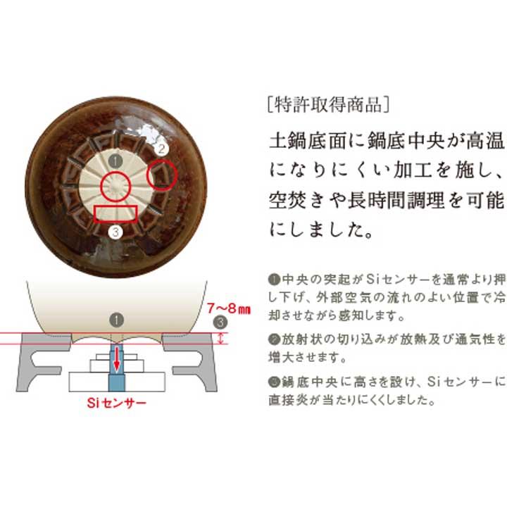 ( ロースト土鍋 ) 長谷園 伊賀焼 無水料理 炙り焼き 正規品｜n-raffine｜06