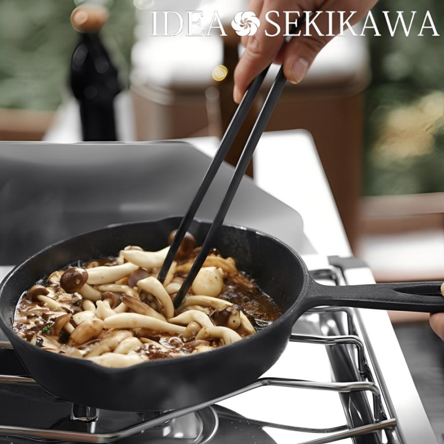 アイデアセキカワ (10%OFFクーポン) ( BLACK TONGS SERIES 菜箸トング