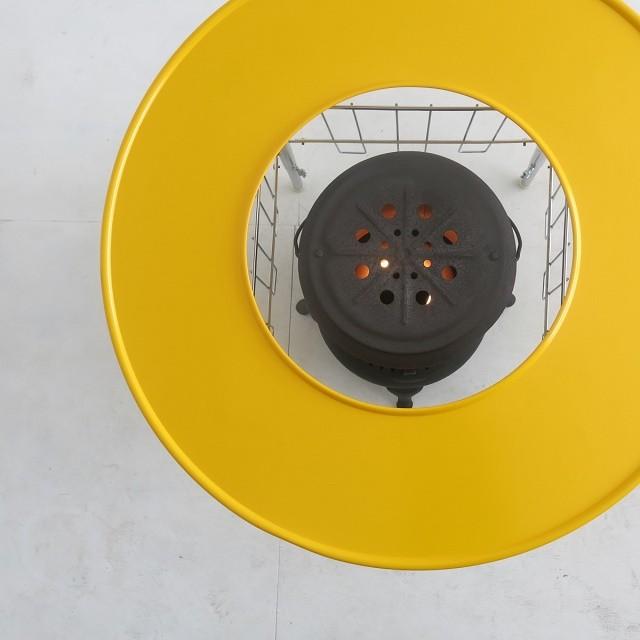 TOYOTOMI（トヨトミ） 丸型ストーブガード デラックス 山吹色 受注生産