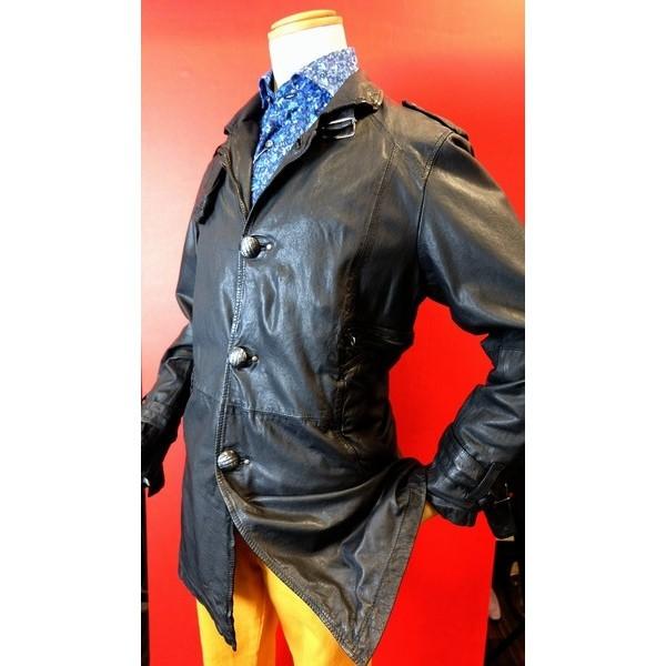セール30％OFF スペイン製レザージャケット ブラック 50サイズ 
