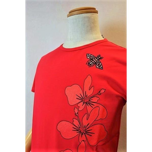 セール35％OFF USUALIS ウザリス 半袖Tシャツ レッド 春夏 