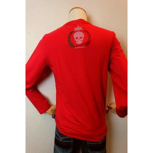 セール35％OFF USUALIS ウザリス ロングTシャツ レッド 秋冬 