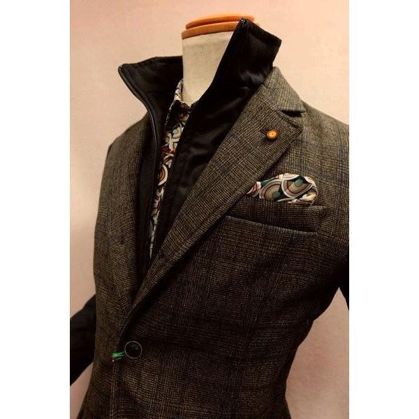 【新品】ロベルトペペ ROBERTO Pラグジュアリー中綿ジャケット イタリア製 セール30％OFF ROBERTO P ロベルトペペ 中綿ジャケット ネイビー