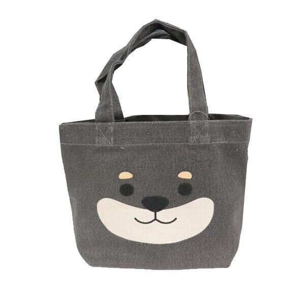 くろやなぎさん アップ ランチバッグ ミニ トートバッグ 手提 黒柴犬