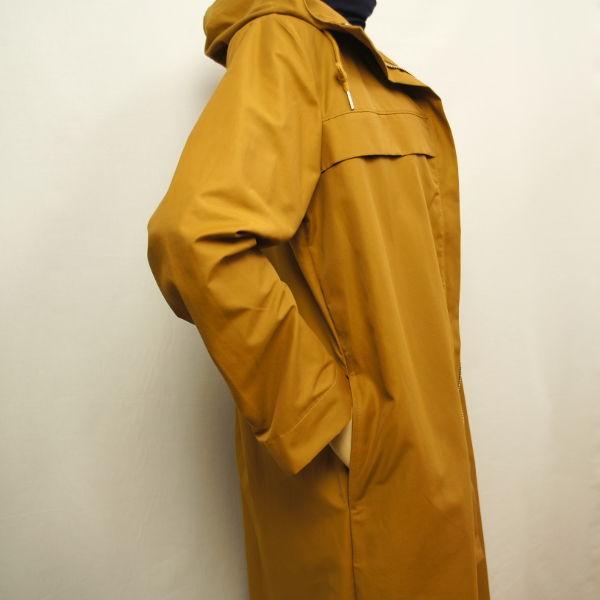 フード付きコート レディース ベージュ キャメル色 綿素材 ロング丈 カジュアル アビオン 058 エヌ ショッピング 仲見世商店街 通販 Yahoo ショッピング