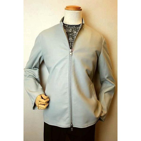 ラウラ ラウラフェリーチェ レザーブルゾン グレー 秋冬新作