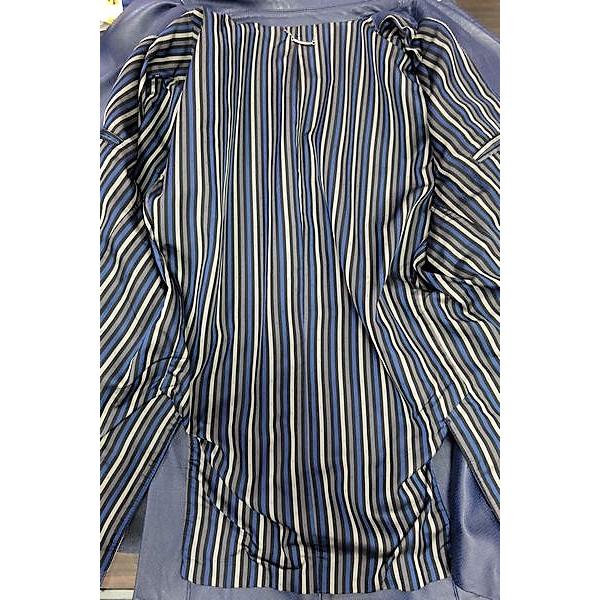 セール35％OFF アンジェロ ANGELO レザージャケット ブルー 秋冬