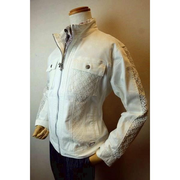 美品アンジェロガルバスブルゾン セール50％OFF アンジェロガルバス GARBASUS ジージャン ホワイト