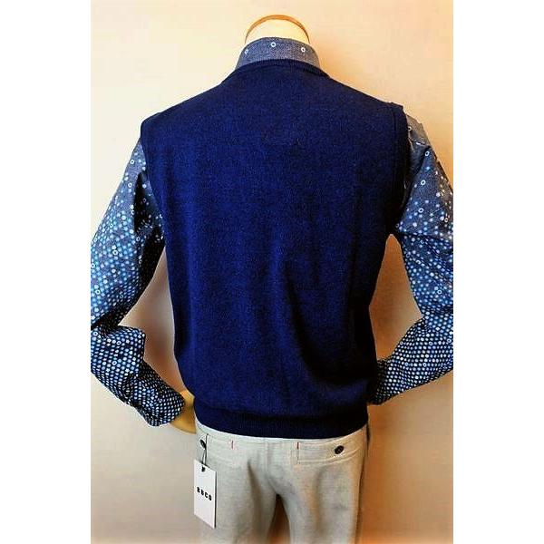 アンジェロ Angelo 日本製カシミヤベスト ネイビー 秋冬新作 ニットベスト カシミヤ100 メンズウェア Mail Porteirinha Mg Gov Br