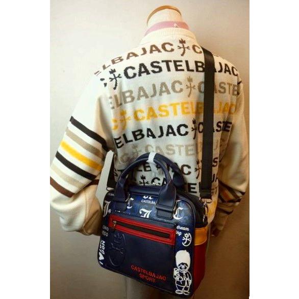 セール２０％ＯＦＦ カステルバジャック CASTELBAJAC ショルダーバッグ 手提げバッグ ネイビー 秋冬新作 ゴルフ メンズ レディース_3