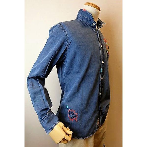 セール35％OFF BOB ボブ デニムシャツ ブルー 春夏インポート品