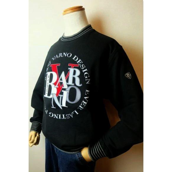 BARNIVARNO 黒 LL トレーナー セール50％OFF バーニヴァーノ BARNIVARNO トレーナー ブラック