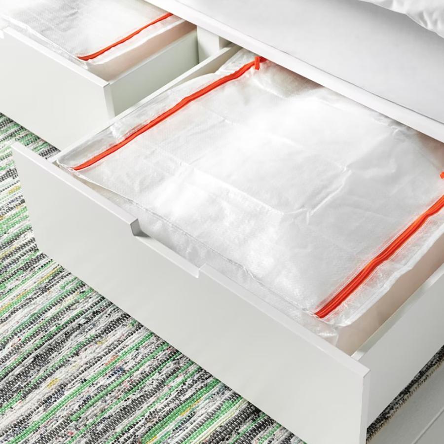 イケア（IKEA） 収納ケース 55×49×19cm 送料無料 ぺルクラ PARKLA 