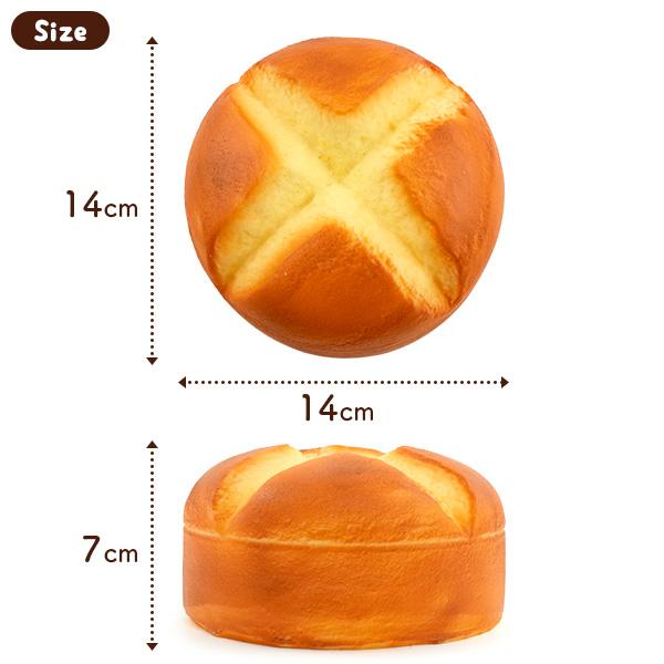 スクイーズ パンケーキ 直径14cm 香り付き 食品サンプル ホットケーキ
