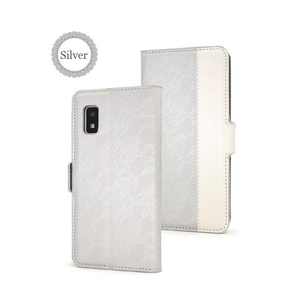AQUOS wish ケース 手帳型 レース柄 おしゃれ SHG06 A103SH A104SH SH