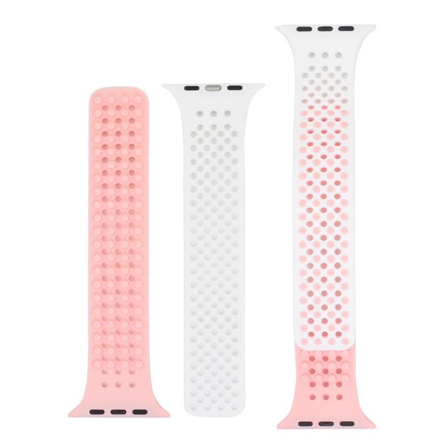 アップルウォッチ バンド ベルト シリコン バイカラードットデザイン Apple Watch おしゃれ 男性 女性  38/40/41mm 42/44/45/49mm | ブランド登録なし | 04