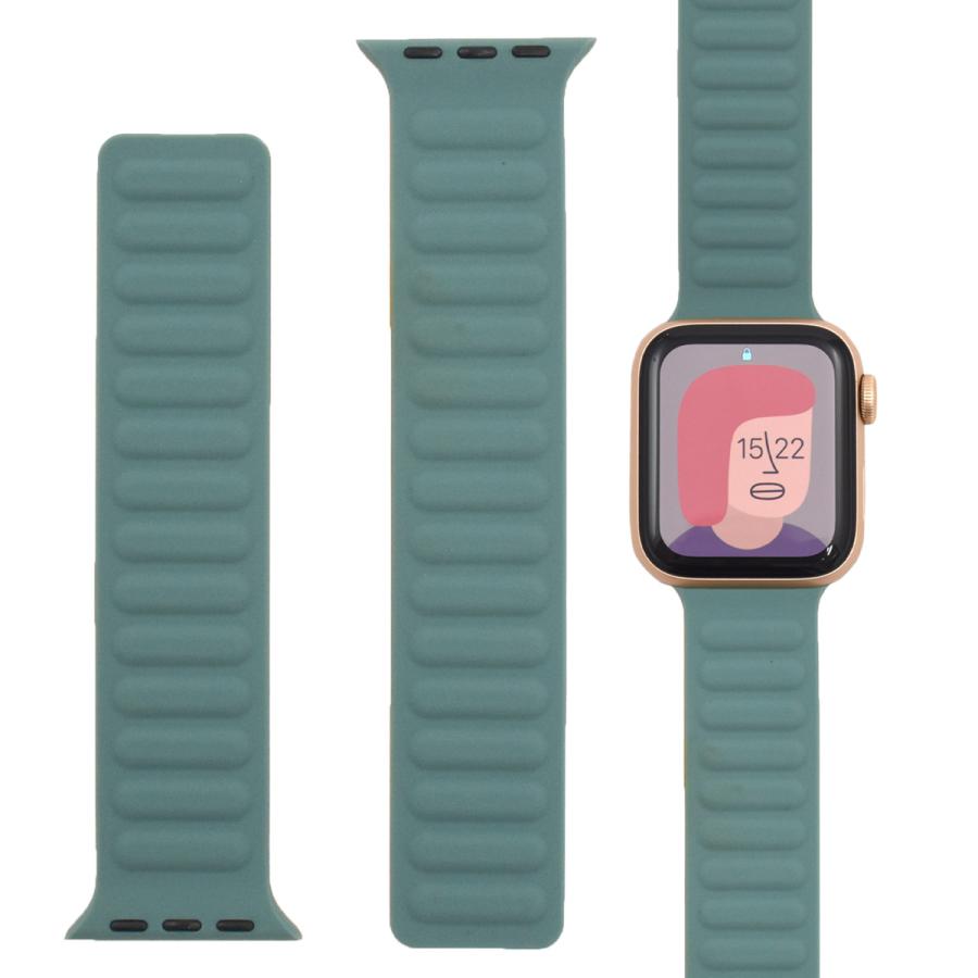 アップルウォッチ バンド ベルト マグネット式 シリコン Apple Watch おしゃれ 男性 女性 兼用 リバーシブル M/Lサイズ | ブランド登録なし | 06