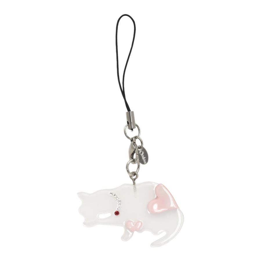 携帯 スマホ ストラップ アクリル キーホルダー けづくろい 猫