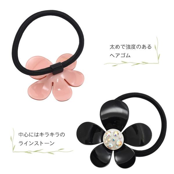 ヘアゴム 髪ゴム プルメリア お花 大きめ おしゃれ かわいい 髪留め