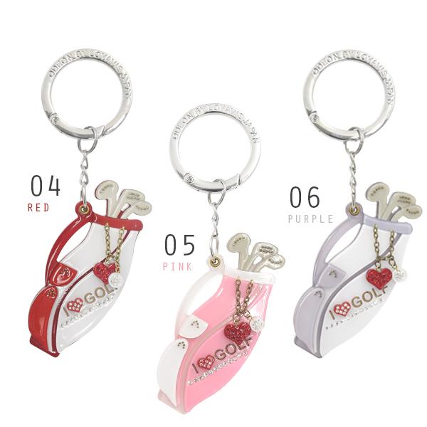 バッグチャーム ゴルフバッグ アクリルキーホルダー かわいい