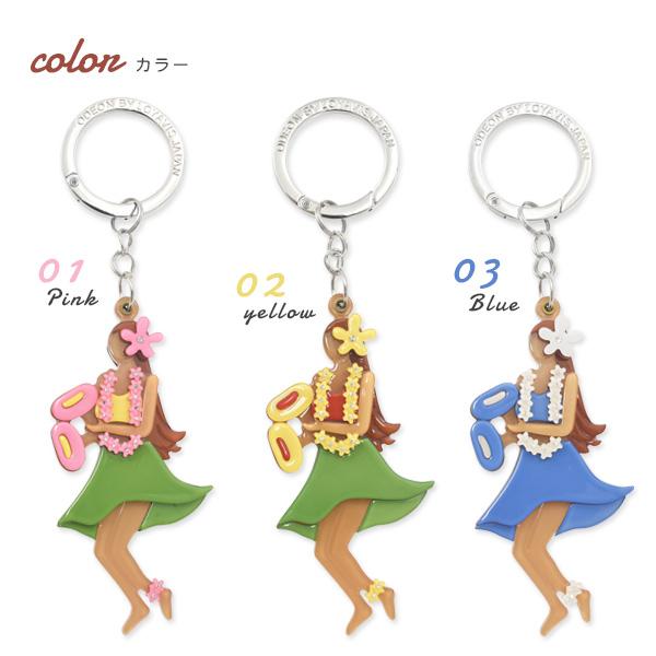 バッグチャーム フラガール ハワイ 女の子 アクリルキーホルダー