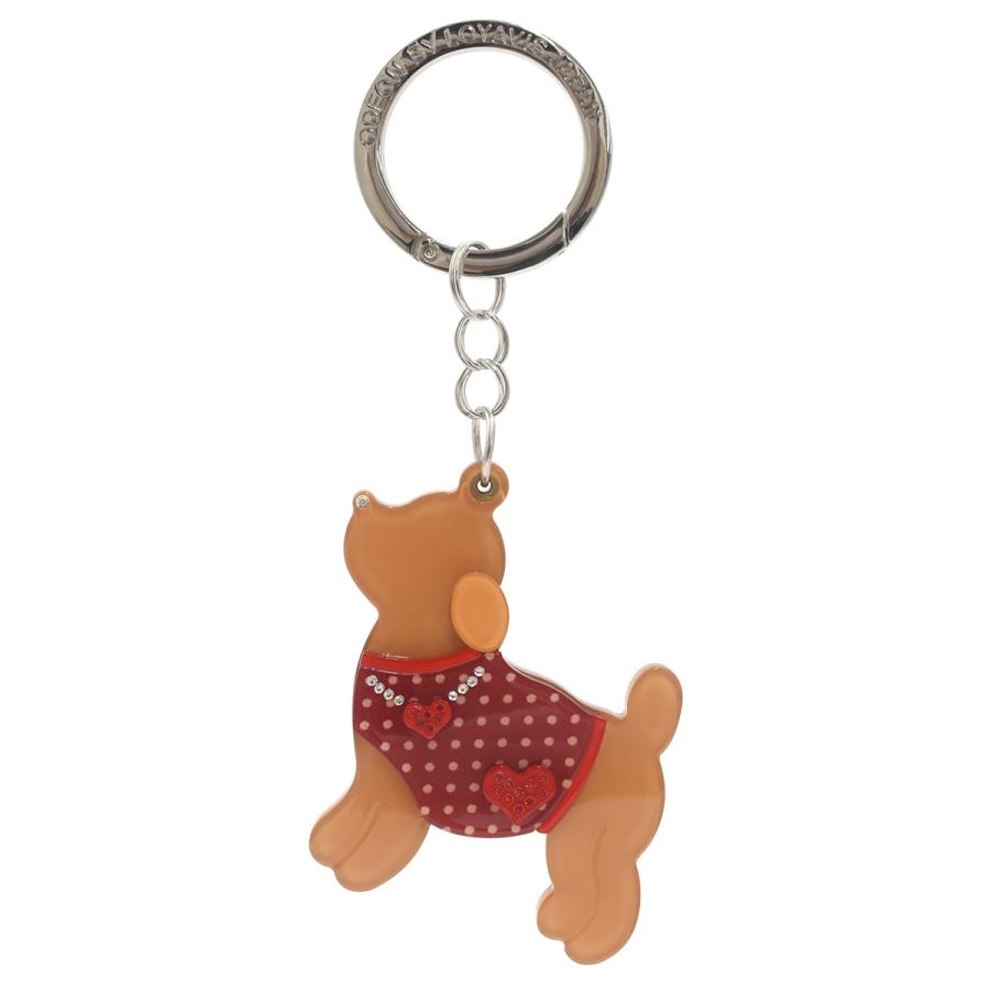 バッグチャーム トイプードル 犬 アクリルキーホルダー かわいい