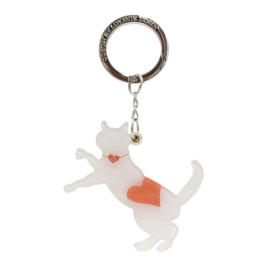 バッグチャーム とびねこ 猫 アクリルキーホルダー かわいい