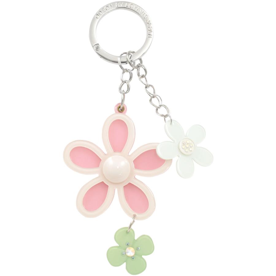 バッグチャーム お花 フラワー アクリルキーホルダー かわいい